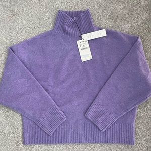Zara soft knit sweater - lilac